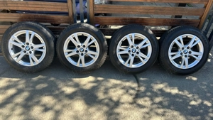 Roti complete iarna Bmw 5x112, senzori presiune, capace, 16 inch OEM