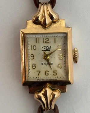 ceas mecanic de aur Zarya, anii 1960 USSR