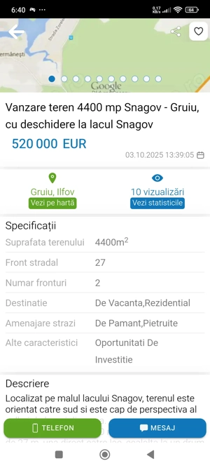 teren lac snagov  - imagine 7