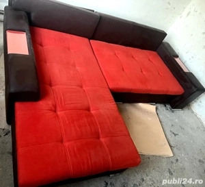 coltar cu lada pat living 