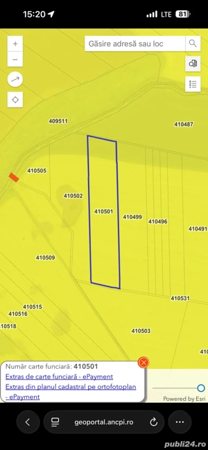 Teren agricol între Hodoni și Dudeștii Noi