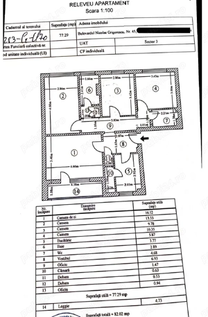 Apartament 4 camere DECOMANDAT N.Grigorescu-Titan