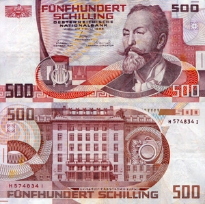 Lot 5 bancnote Austria UNC