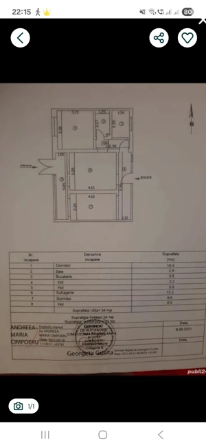  Vand apartament 3camere(magazin alimentar),Petre Sergescu