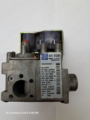 Vana de gaz centrale termice, Sigma 848 - cod piesa 0848028