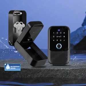 Cutie smart tip lacat, seif pentru chei cu cod, amprenta, card si aplicatie TTLock - imagine 2