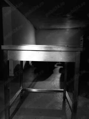 Masa de lucru inox simpla 140*60*85 - imagine 3
