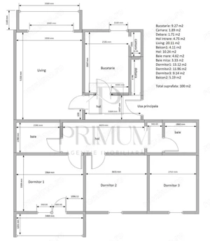 STEAUA - 4 CAM - DECOMANDAT - ETJ.3 - 2 BAI - 2 BALCOANE - CENTRALA - SPATIOS - imagine 10