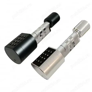 Incuietoare inteligenta cilindru lung usi 50-100mm, TTLock app cu amprenta, cod, card, Argintiu - imagine 2