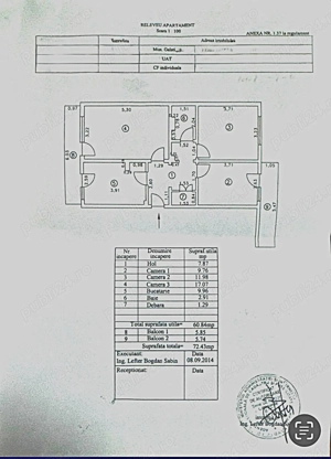        70.000 Euro NEGOCIABIL, 3 camere, liber, decomandat, zona Gradina Publica  - imagine 3