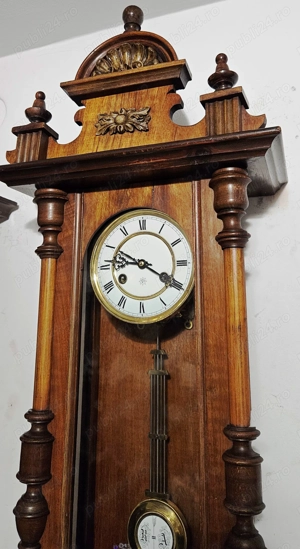 Ceas de perete cu pendula Junghans  anii 1890 - 1900 - imagine 3