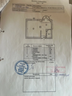 Garsoniera de vanzare- pozitie excelenta -open space-centrala proprie-mobilata - imagine 10