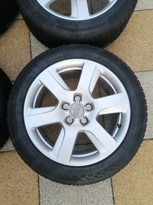 Jante audi cu anvelope m+s dot 2023 225/50/17 nu sunt zgâriate sudate sau fisurate  - imagine 2