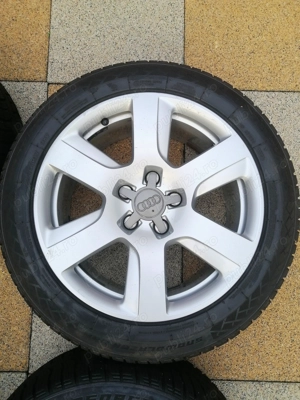 Jante audi cu anvelope m+s dot 2023 225/50/17 nu sunt zgâriate sudate sau fisurate  - imagine 5