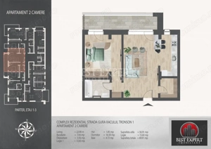 2 camere Incalzire Pardoseala -Acces Rapid metrou N.Teclu