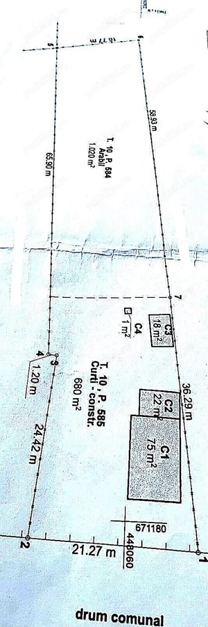 De vanzare teren cu potențial deosebit, 1700 mp