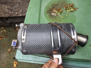 Toba scurta carbon, Giannelli, prindere in 3 suruburi pt Honda, Yamaha, Suzuki, Kawasaki - imagine 5