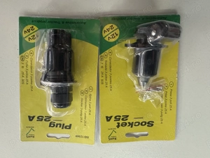 Set 1 x Stecher cu 1 x priza electric marca 25 ampere auto - imagine 5