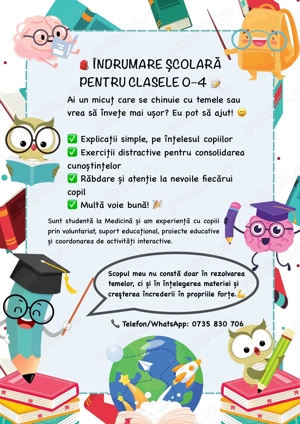  îndumare școlară pentru clasele 0 4 