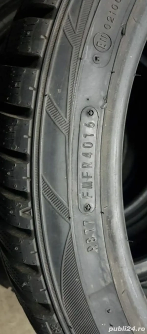 225 40 R18 92V M+S iarnă  Profil 8mm  Dot 4016 Două Anvelope Cauciucuri  Falken În stare bună fără d - imagine 2
