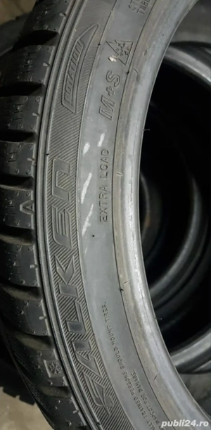 225 40 R18 92V M+S iarnă  Profil 8mm  Dot 4016 Două Anvelope Cauciucuri  Falken În stare bună fără d - imagine 5