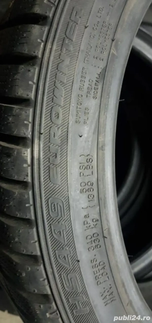 225 40 R18 92V M+S iarnă  Profil 8mm  Dot 4016 Două Anvelope Cauciucuri  Falken În stare bună fără d - imagine 3