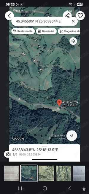 Teren la munte intr o zona de vis 