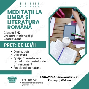 Meditații la limba și literatura română-gimnaziu și liceu