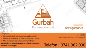 Angajăm personal în construcții