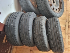 4 cauciucuri de vara 175 65 14 cu jante de tabla 4x100 
