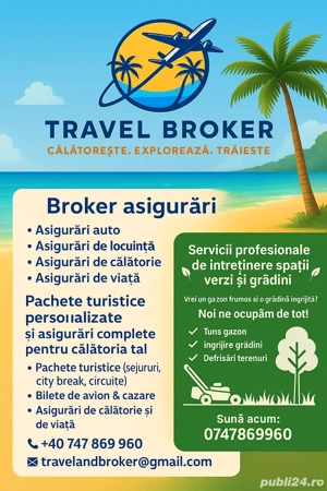    Broker turism & asigurări   Travel Broker   