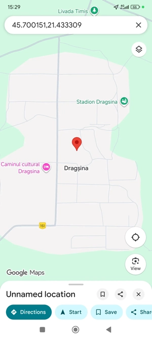 Vând teren intravilan sat Dragsina, lângă Timisoara