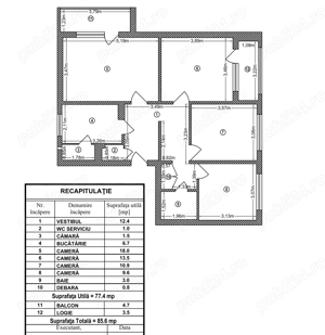 Apartament 4 camere Militari