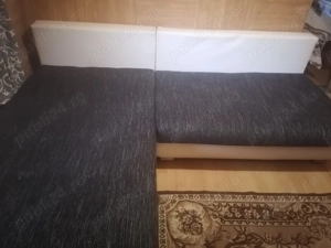 coltar din piele  cu lada depozitare