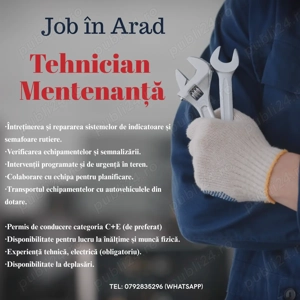 Tehnician Mentenanță