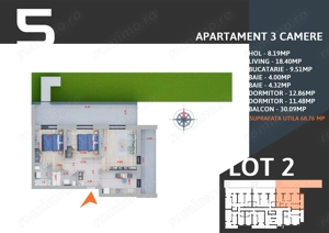 Apartament 3 camere /gradina Pallady - imagine 6