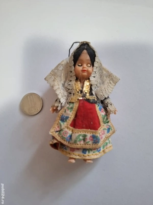 Papusă țărăncuță 9 cm - imagine 2