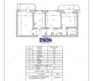 Apartament 3 camere Costin Georgian, bloc anvelopat - imagine 5
