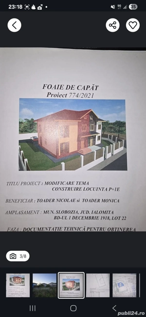 Ofer spre Vanzare Teren 2 loturi in Cartierul Tineretului