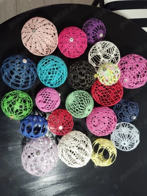 Globuri brad handmade crosetate