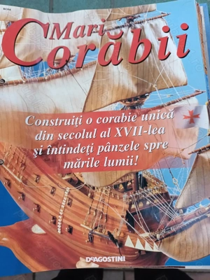 Revista Mari Corabii + piese constructie galion Sf.Ioan Botezatorul.