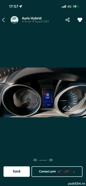 Toyota Auris II 2016 Hibrid  - imagine 3