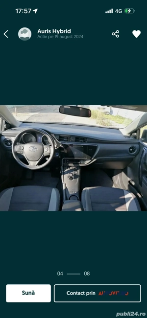 Toyota Auris II 2016 Hibrid  - imagine 4