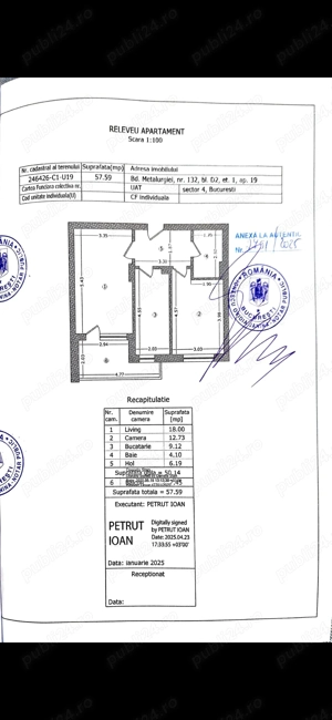 Proprietar închiriez apart 2cam în Berceni, Cartierul Solar faza 6,et1,prima închiriere.