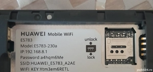 WI FI Huawey router mobil model E 5783  - imagine 3