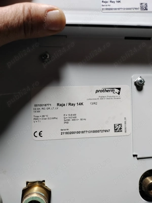 De v nzare central  14 kw  380v si boiler de130 l