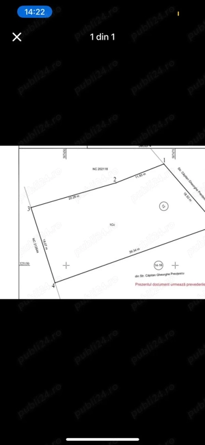 Vând teren în zona parcului Carol 