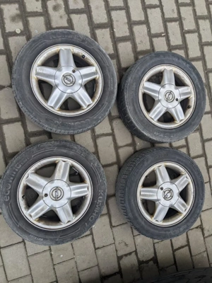 Jante OPEL R15 5 X 110 Aliaj cu Cauciucuri Astra Corsa Vectra Zafira - imagine 2