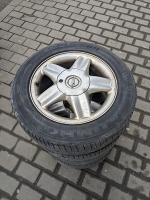 Jante OPEL R15 5 X 110 Aliaj cu Cauciucuri Astra Corsa Vectra Zafira - imagine 4