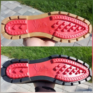 Oferta Toamna Ghete Christian Louboutin cu tinte   Piele Naturala 100% - imagine 3